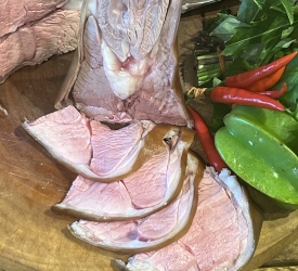 DÊ TƯƠI LUỘC HÀNH GỪNG